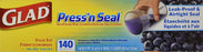 Glad Press'n Seal Sealing Wrap, 3 x 140 pc