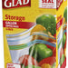 Glad Storage Gallon Zipper Bags, Airtight Seal, 4 x 36 ct