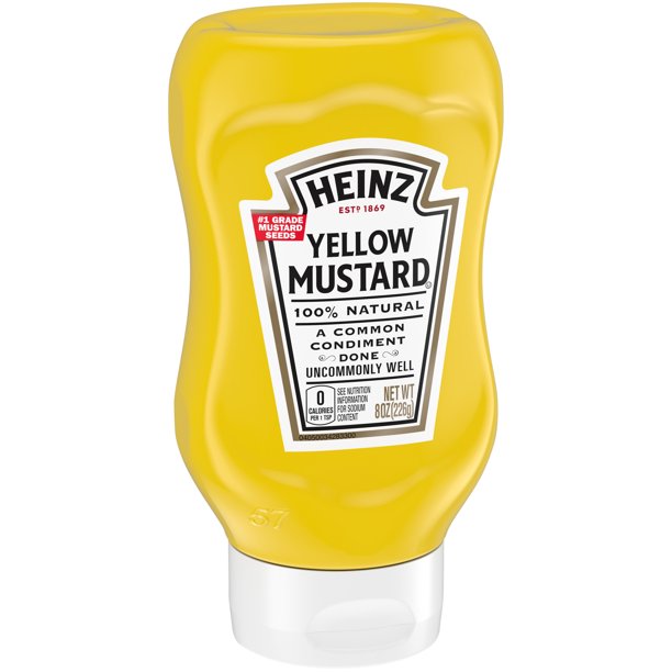 Hein 100% Yellow Mustard, 8 oz