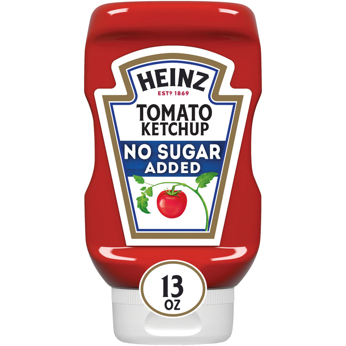 Heinz No Sugar Added Ketchup , 13 oz