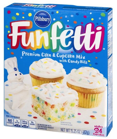 Pillsbury Funfetti Premium Cake & Cupcake Mix , 15.25 oz