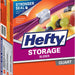 Hefty Storage Slider Bags, Quart, 100 ct