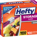 Hefty Storage Slider Bags, Quart, 100 ct