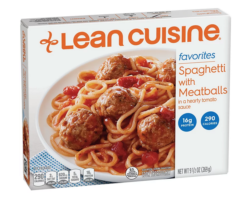 Lean Cuisine Frozen Spaghetti With Meatballs , 9.5 oz