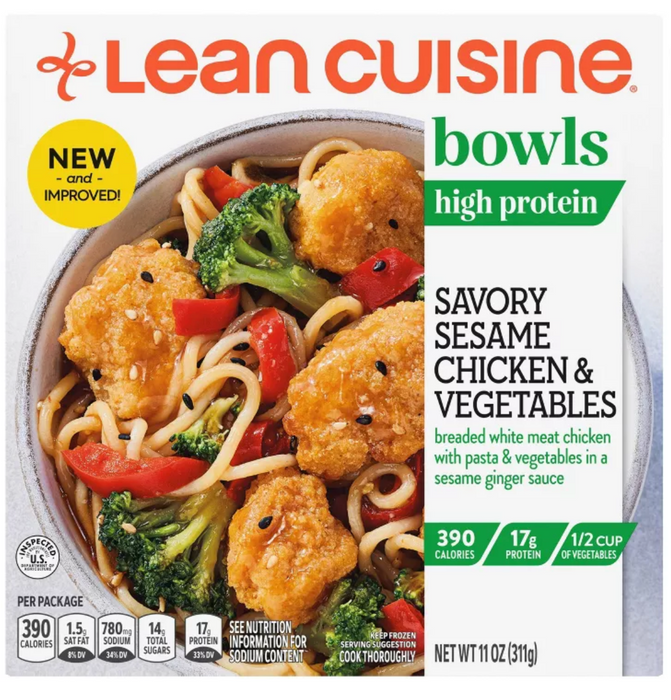 Lean Cuisine Frozen Savory Sesame Chicken & Vegetable Bowl , 11 oz