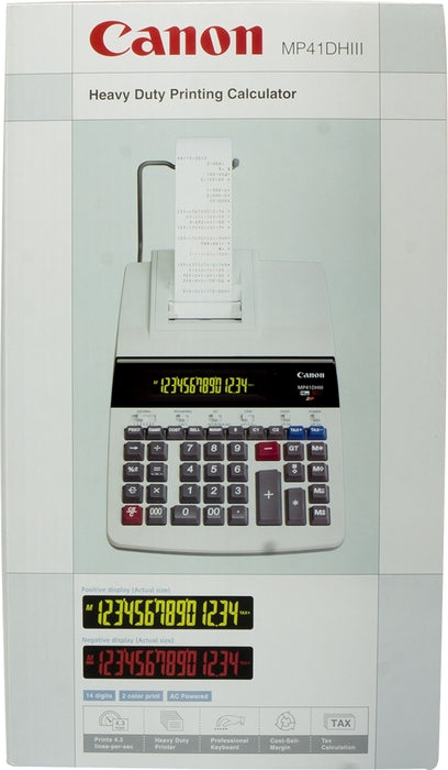Canon Two-Color Desktop Printing Calculator, Model# MP41DHIII