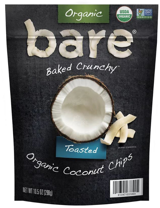 Bare Baked Crunchy Organic Toasted Coconut Chips , 10.5 oz