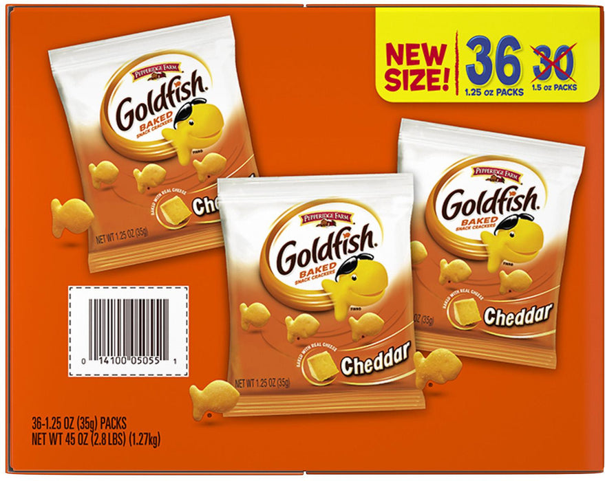 Pepperidge Farm Goldfish Cheddar Crackers , 36 x 1.25 oz