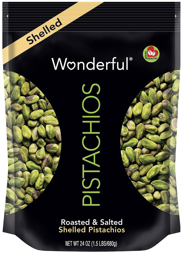 Wonderful Shelled Pistachios, 24 oz