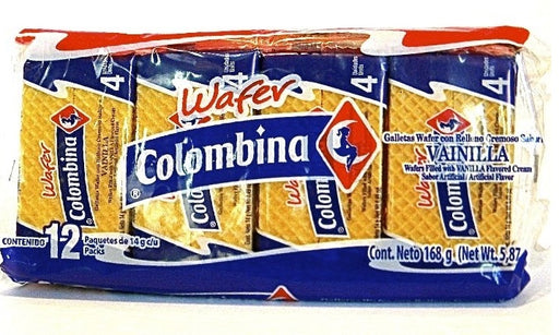 Colombina Vanilla Cream Sugar Wafer, 20 ct