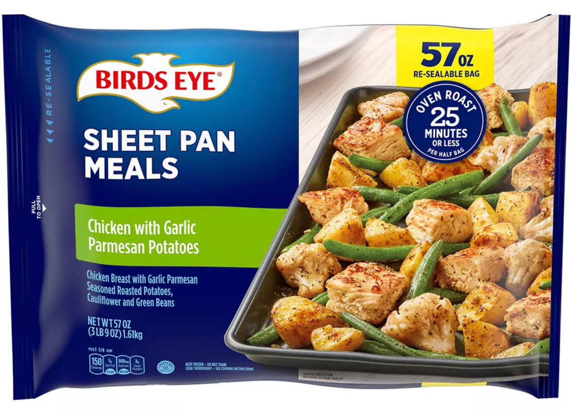 Birds Eye Sheet Pan Meals Frozen Chicken With Garlic Parmesan Potatoes
