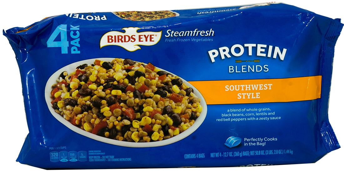 Birds Eye Steamfresh Protein Blends Southwest Style Value Pack, 4 x 12.7 oz