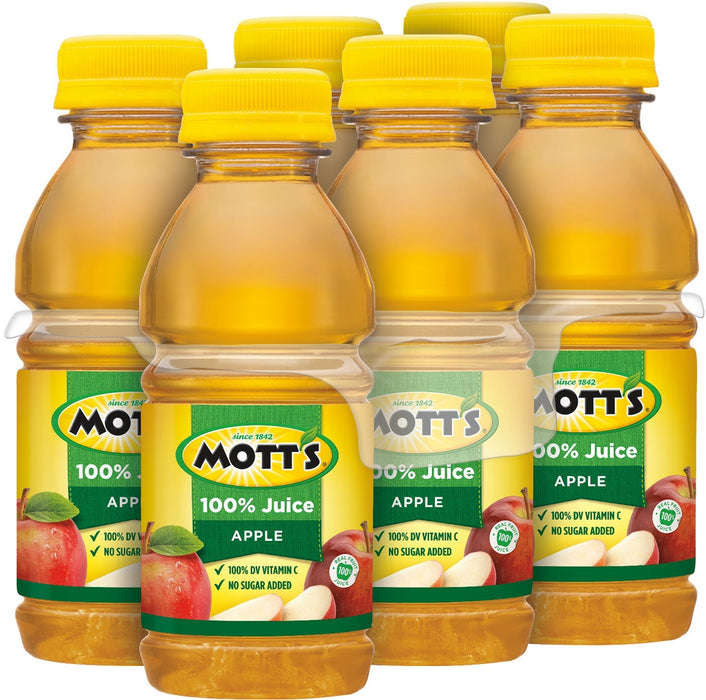 Mott's 100% Original Apple Juice, 6-Pack, 6 x 5.5 oz