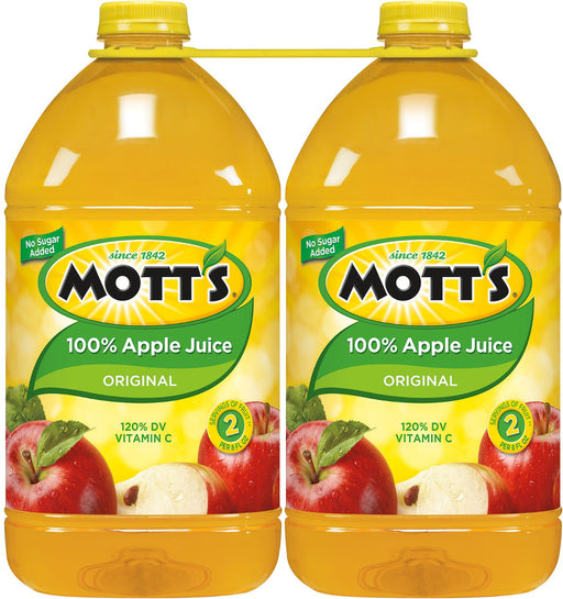 Mott's 100% Apple Juice, 2 x 128 oz