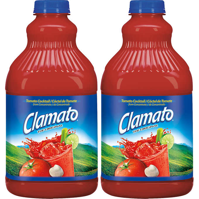 Mott's Clamato Tomato Cocktail, 2-Pack, 2 x 64 oz