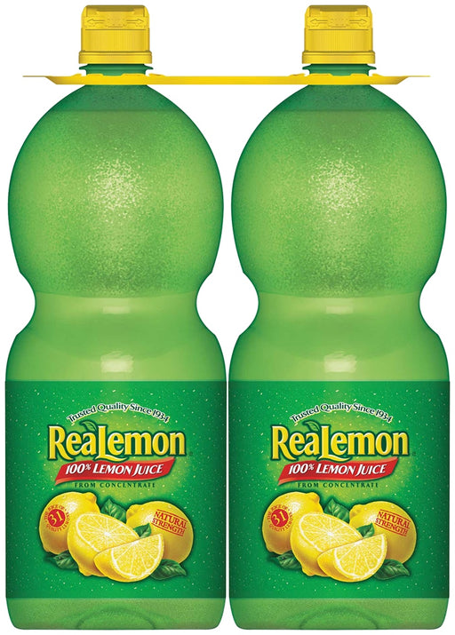 ReaLemon 100% Lemon Juice, Squeeze, 2 x 48 oz