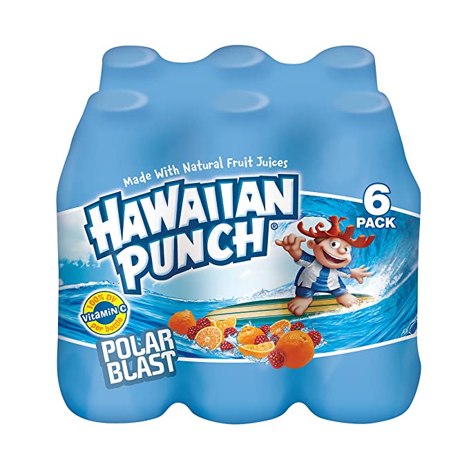 Hawaiian Punch Punch Polar Squeeze Fruit Juice, 6-Pack , 6 ct