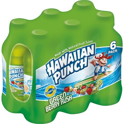 Hawaiian Punch Green Berry Rush, 6-Pack, 6 x 10 oz