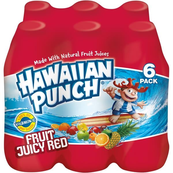 Hawaiian Punch Fruit Juicy Red, 6-Pack, 6 x 10 oz