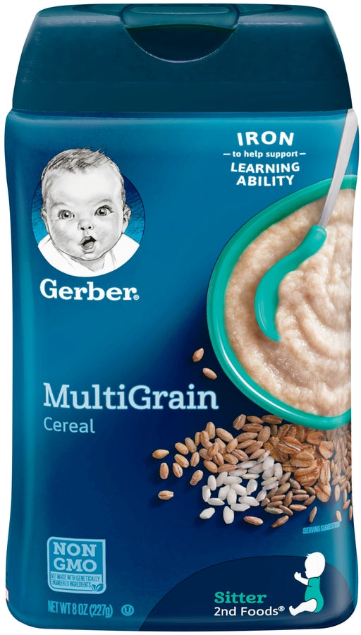 Gerber MultiGrain Cereal, Sitter 2nd Foods, 8 oz