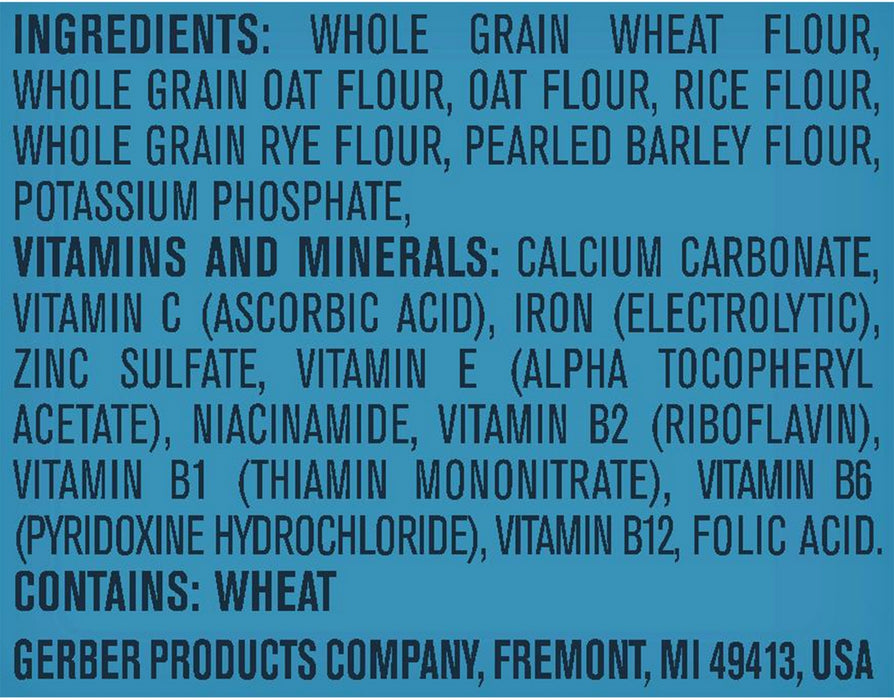 Gerber MultiGrain Cereal, Sitter 2nd Foods, 8 oz