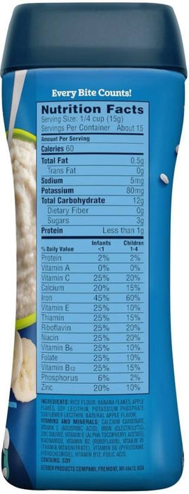 Gerber 2nd Foods Probiotic Baby Cereal Rice & Banana Apple, 8 oz