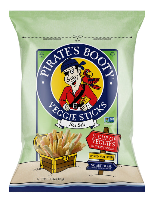 Pirate's Booty Veggie Sticks, Sea Salt, 425 gr