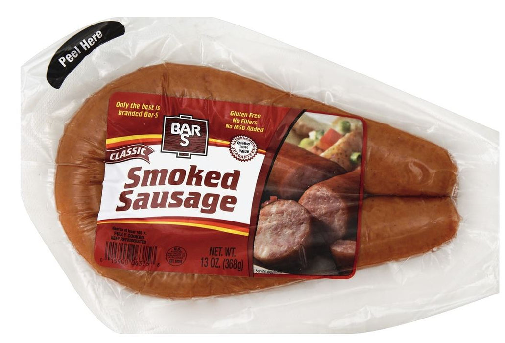 Bar S Classic Smoked Sausage , 13 oz