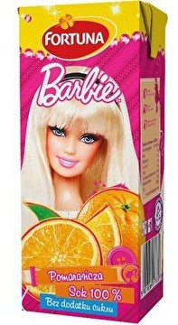 Fortuna Barbie Orange Juice, 24 x 200 ml