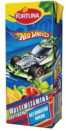 Fortuna Hot Wheels Multivitamin Juice, 24 x 200 ml