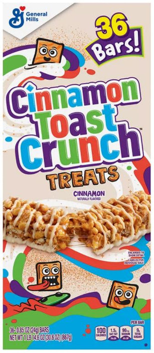 General Mills Cinnamon Toast Crunch Treat Bars , 36 x 0.85 oz — Goisco.com