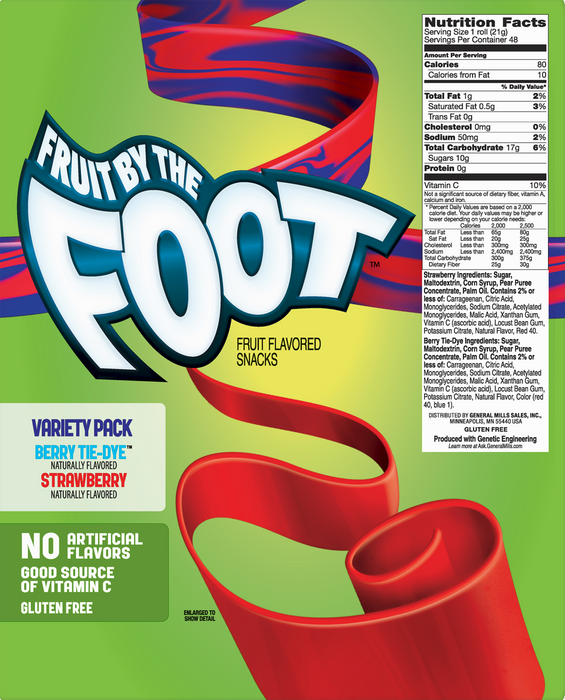 Betty Crocker Fruit By The Foot, Variety Pack, 48 x 0.75 oz
