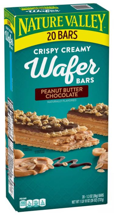 Nature Valley Peanut Butter Chocolate Wafer Bar, Value Pack , 20 ct