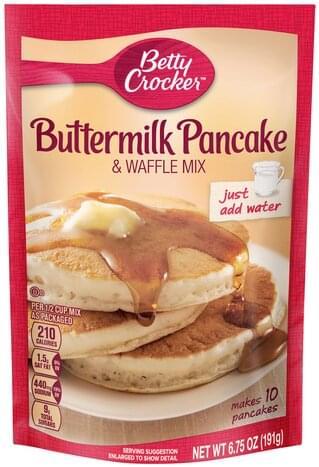 Betty Crocker Buttermilk Pancake & Waffle Mix, 191 gr