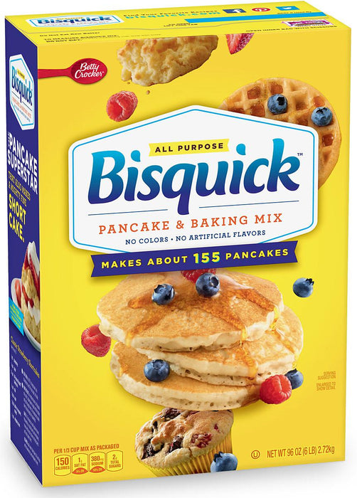 Bisquick All Purpose Pancake & Baking Mix, 96 oz