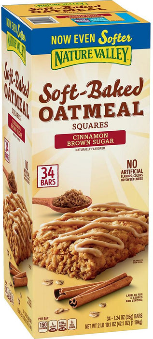 Nature Valley Soft-Baked Oatmeal Squares, 34 ct