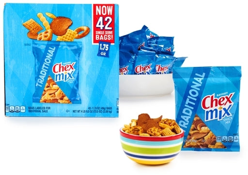 Chex Mix Savory Snack Mix, 42 x 49 gr