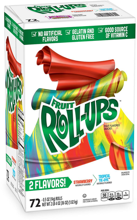 Fruit Roll-Ups, Variety Pack, 72 x 0.5 oz