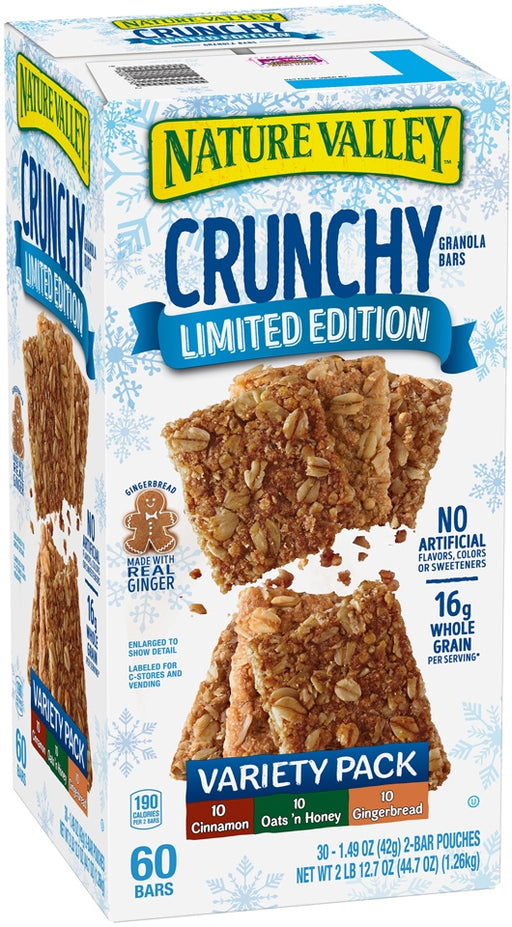 Nature Valley Limited Edition Granola Bars Variety Pack, 60 ct
