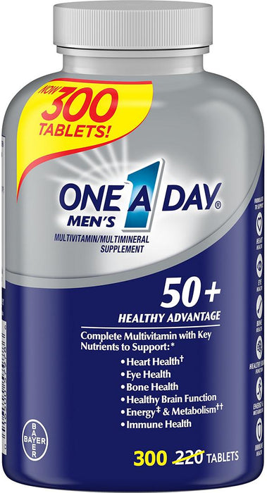 One A Day Men's 50+ Multivitamin And MultiMineral Supplement, 300 ct