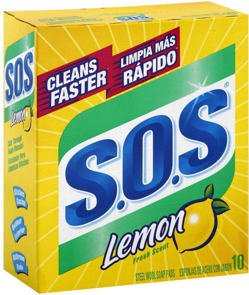 Clorox S.O.S Lemon Wool Soap Pads , 10 ct 