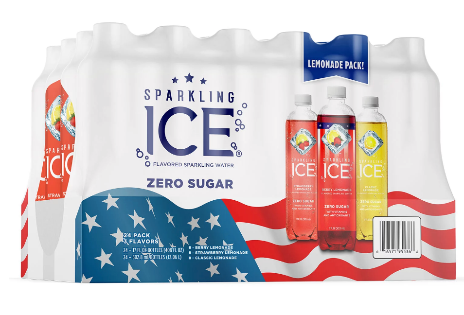 Sparkling Ice Cheers to Herous Pack 2022 Lemonade Pack, Variety Pack , 24 x 17 oz