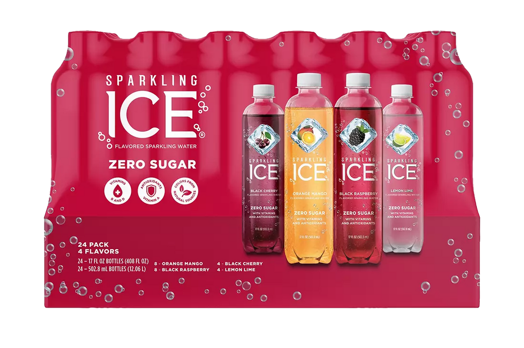 Sparkling Ice Flavored Spring Water, Assorted, 24 x 503 ml