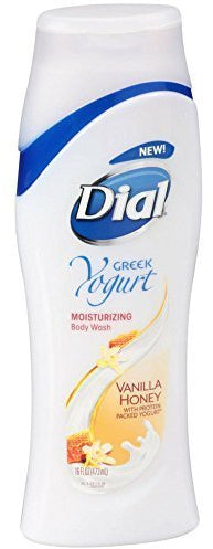 Dial Greek Yogurt Moisturizing Body Wash, Vanilla Honey Scent, 16 oz