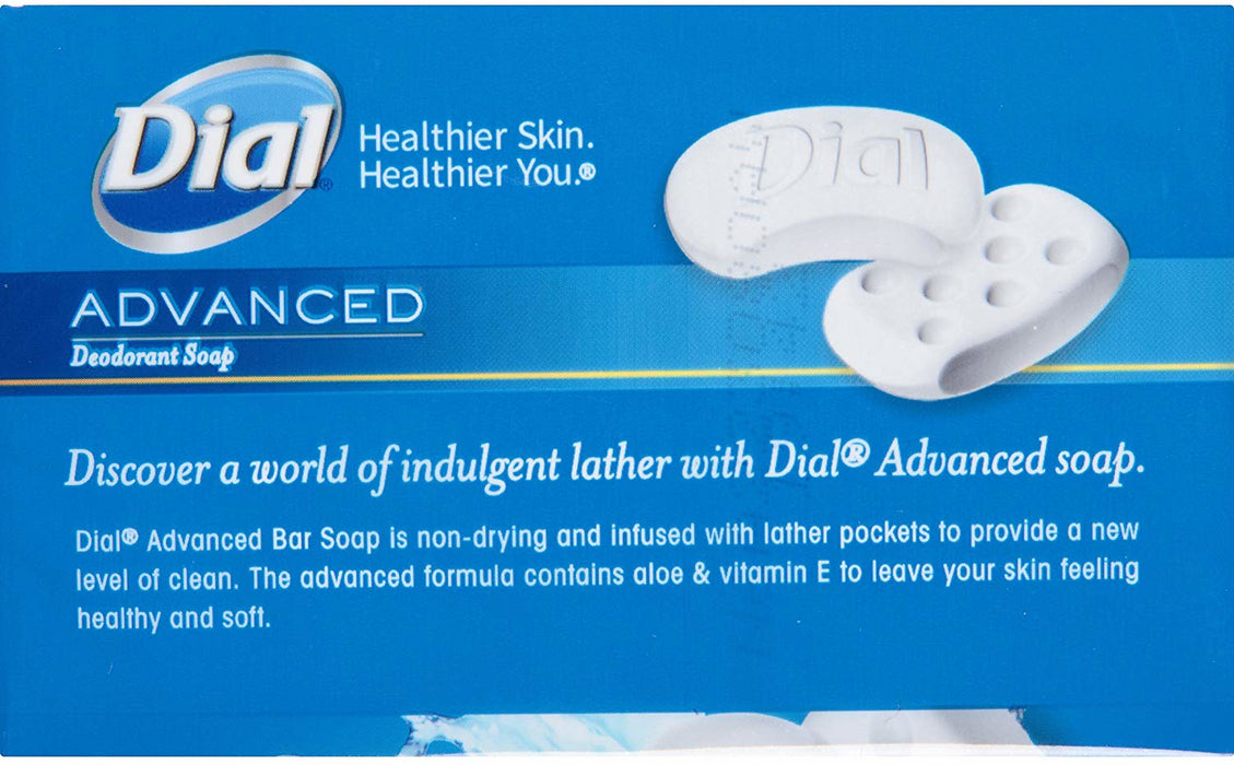 Dial Advanced Deodorant Soap Bars, 2-Pack, 2 x 5 oz