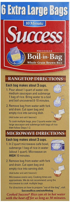 Success Boil-in-Bag Pre Cooked Brown Rice, 32 oz