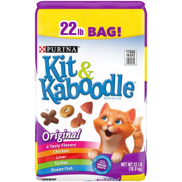 Purina Kit & Kadooble Dry Cat Food, Original , 22 lbs