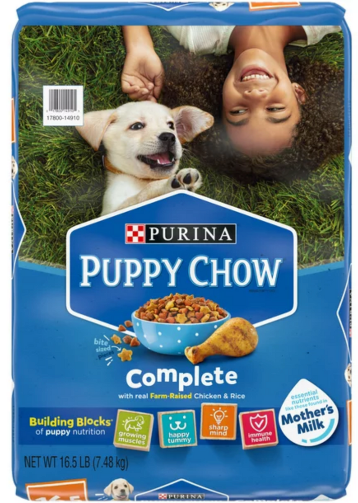 Purina Puppy Chow High Protein Dry Puppy Food, Complete With Real Chicken , 16.5 lbs