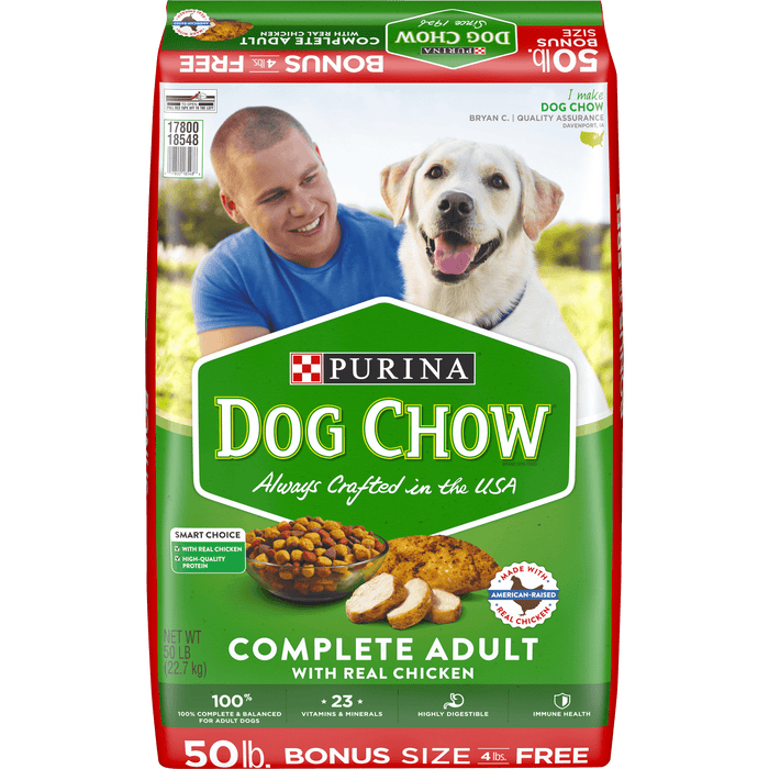 Purina Dog Chow Complete Adult With Real Chicken , 50 lbs