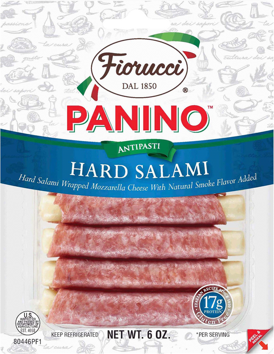 Fiorucci Antipasti Hard Salami Panino , 6 oz